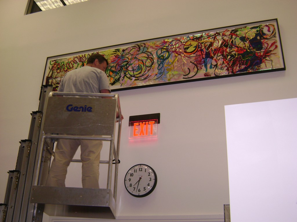 Re-installing the Jacobs Gallery, a contemporary art collection.